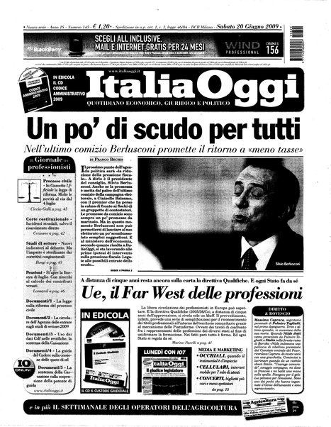 Italia oggi : quotidiano di economia finanza e politica